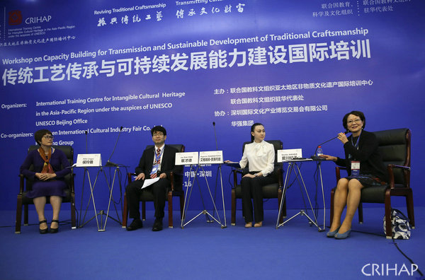 “傳統(tǒng)工藝傳承與可持續(xù)發(fā)展能力建設(shè)國際培訓(xùn)”在深圳舉辦