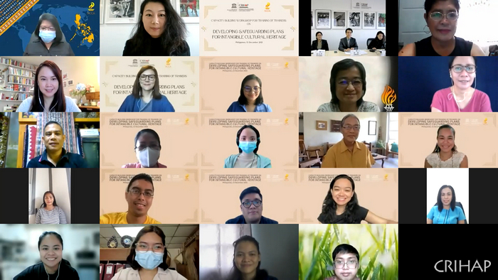 菲律賓“聯(lián)合國教科文組織非物質(zhì)文化遺產(chǎn)能力建設師資培訓班”在線舉辦